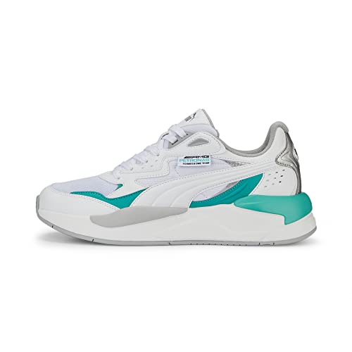 PUMA Męskie trampki MAPF1 X-RAY Speed Sneaker, biało-Spectra zielone srebro, rozmiar 7