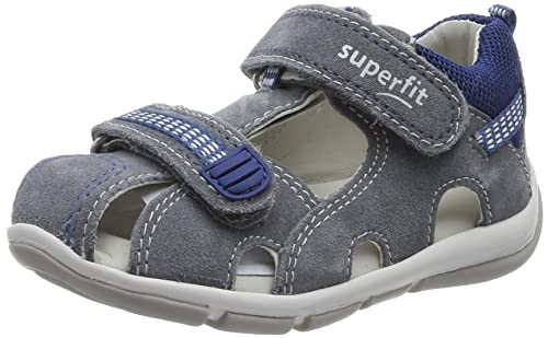 Superfit Sandały Freddy, jasnoszare/niebieskie 2510, 21 EU, Jasnoszary niebieski 2510, 21 EU