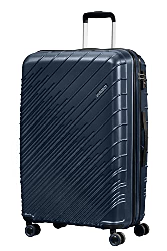 American Tourister Speedstar Spinner L, walizka z możliwością rozszerzenia, 77,5 cm, 94/102 l, niebieska (Atlantic Blue), niebieski (Atlantic Blue), L (77.5 cm - 94/102 L), Walizki i wózki