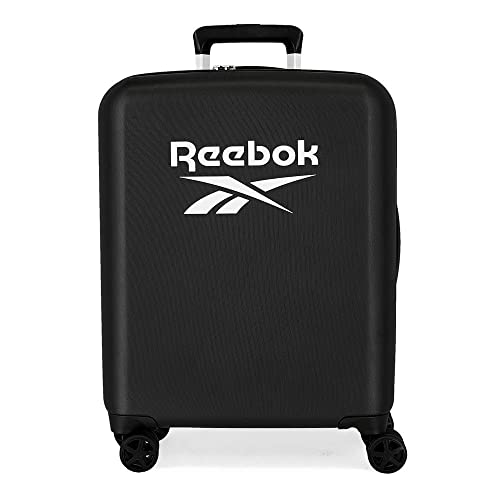 Reebok Roxbury Walizka kabiny Czarny 40x55x20 cms Twarde mocowanie ABS Wbudowany 38.4l 2 kg 4 koła Podwójne bagaż ręczny, czarny, Maleta, Walizka kabinowa