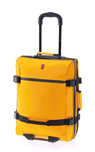 GLADIATOR Walizka kabinowa 55 cm, 42 l, 2 koła, Polar, Żółty, de mano, 55 cm, Wodoodporna walizka, miękka, dwukołowa