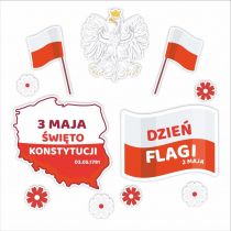 LearnHow Dekoracje okienne patriotyczne