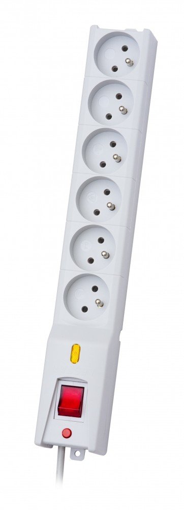 Lestar Listwa zasilająca LX 610 1,5m szara LZLTLZ615020 [7455743]