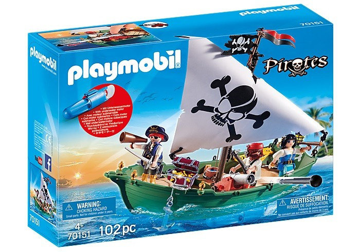 PLAYMOBIL 70151 piraci statek piracki, kolorowy