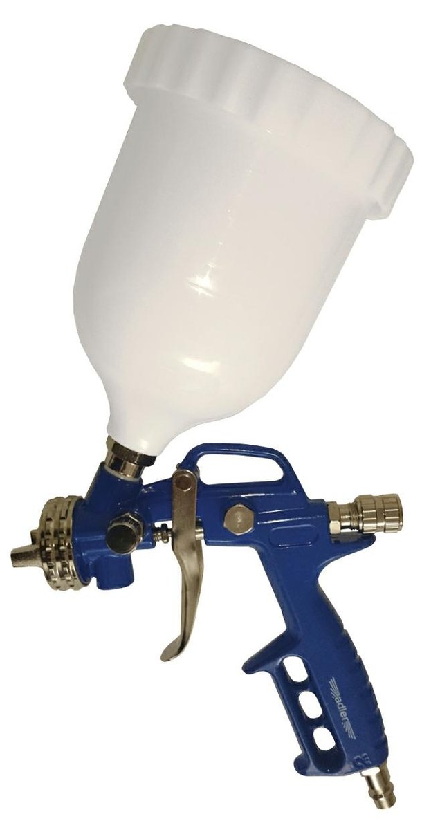 Pistolet lakierniczy z górnym zbiornikiem ADLER, 600 ml