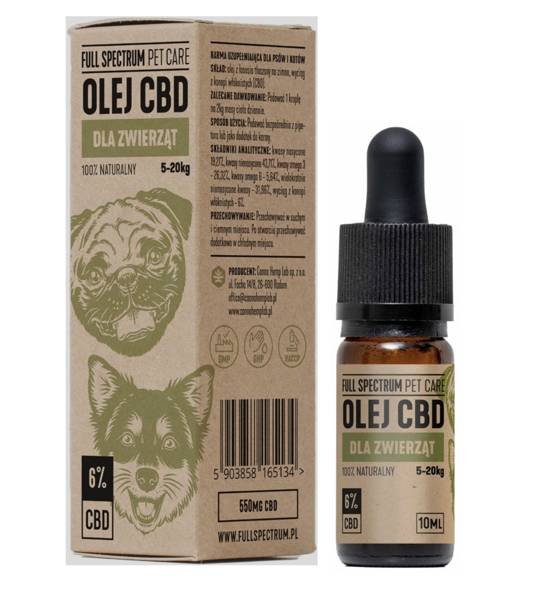 Canna Hemp Lab Canna Hemp Lab pet care olejek CBD dla psów 6 10ml