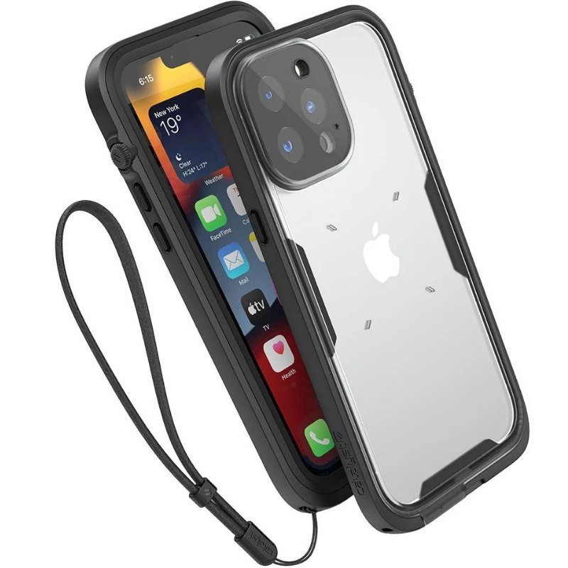 Catalyst Etui wodoszczelne Total Protection iPhone 13 Pro Max, czarno-półprzeźroczyste CATIPHO13BLKL