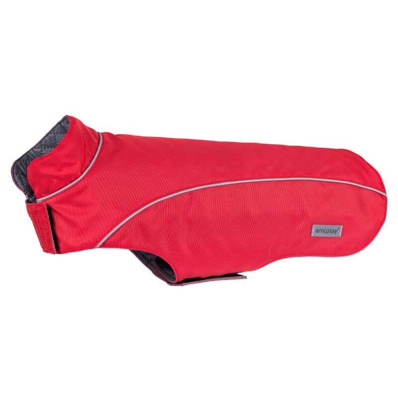 Amiplay Dublin Płaszcz Przeciwdeszczowy Dla Psa 35Cm Czerwony