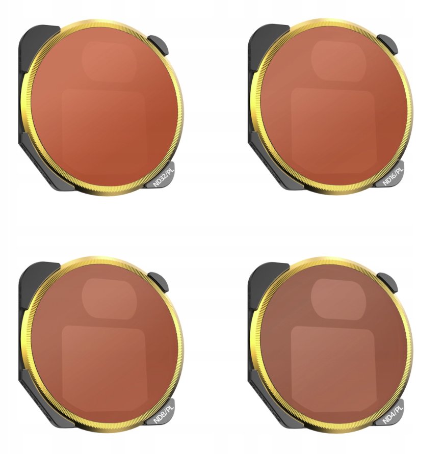 Filtry Nd/Pl 4/8/16/32 Do Dji Mavic 3 - Zestaw 4 Sztuk