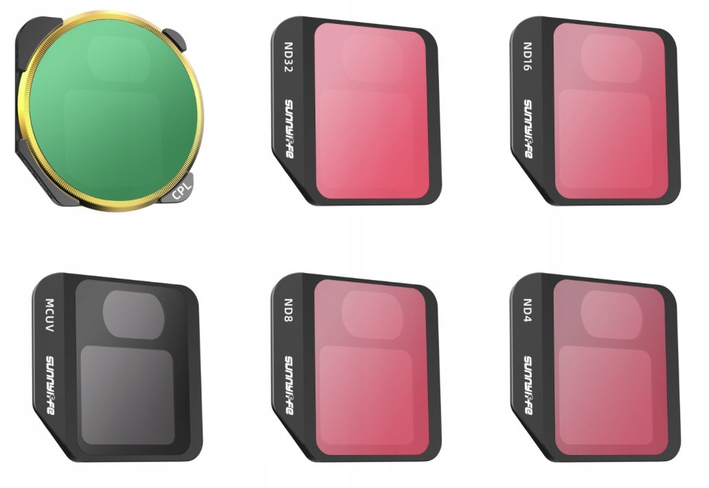Filtry Nd 4/8/16/32 Cpl Mcuv Do Dji Mavic 3 - 6 Sztuk