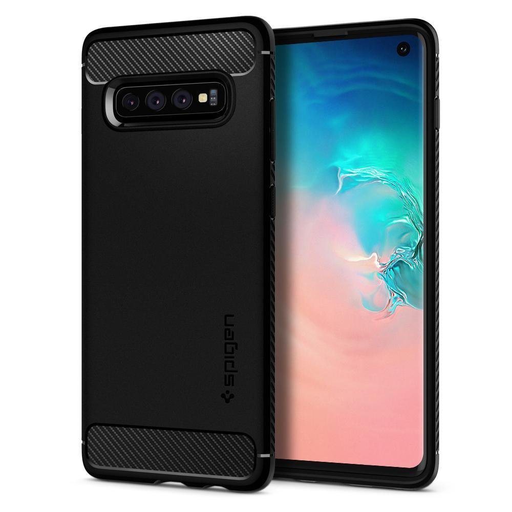 Etui Braders Spigen Rugged Armor do Samsung Galaxy S10 czarny