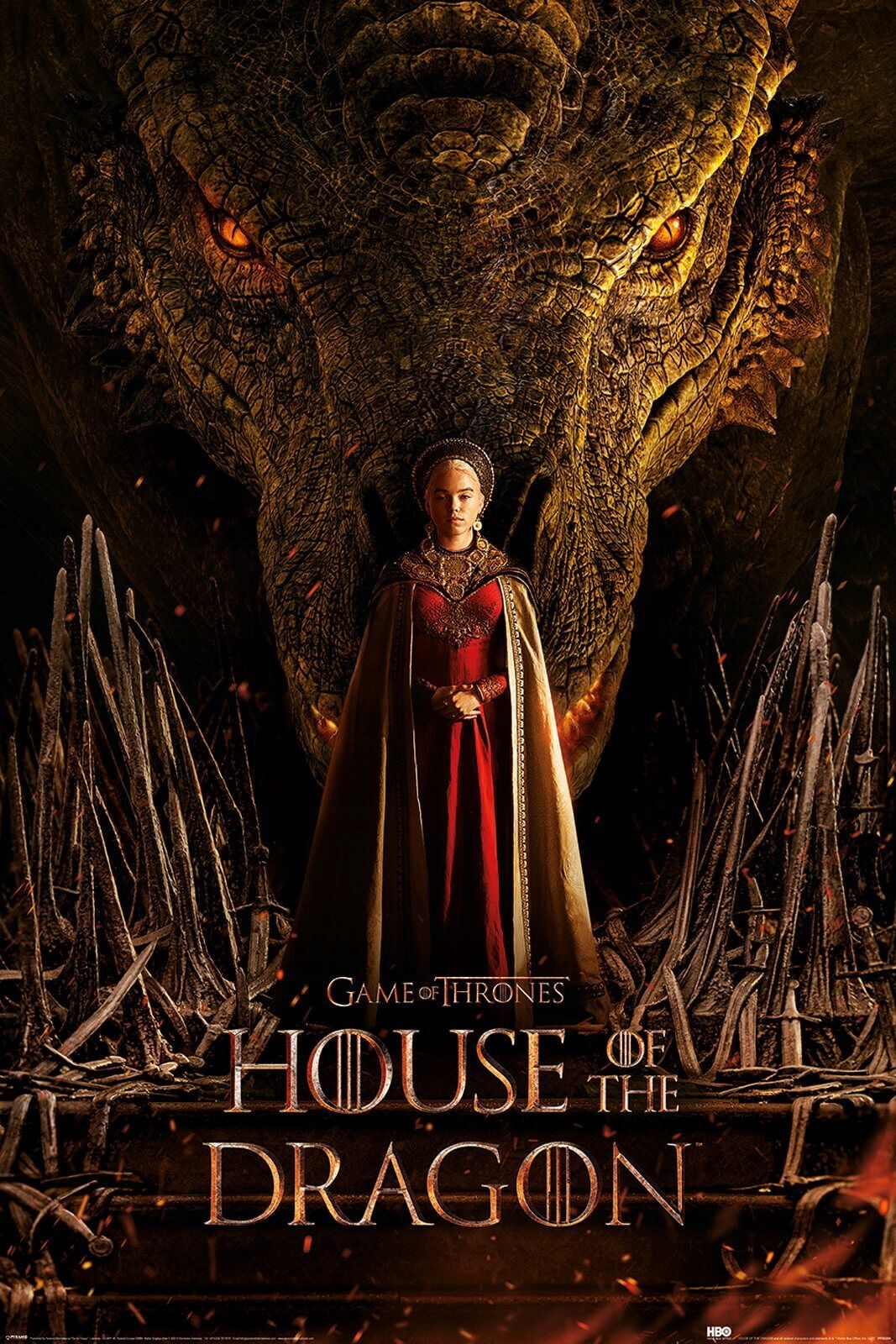 House Of The Dragon Dragon Throne Plakat 61X91Cm