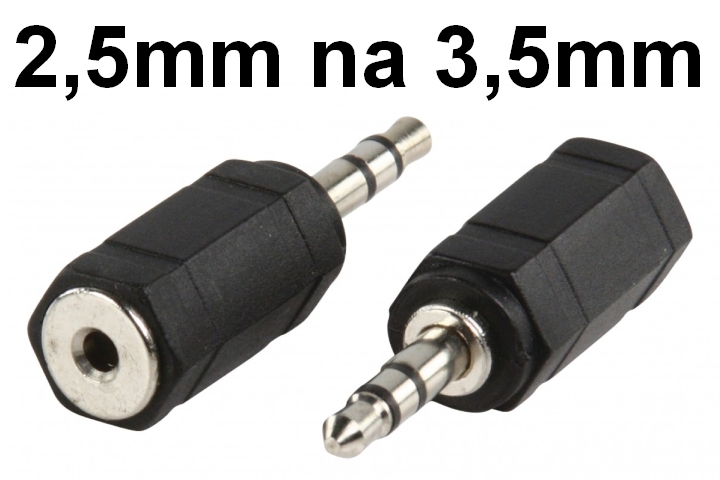Lechpol Adapter AV Przejście Jack 3,5/2,5 Jack ZLA0282S