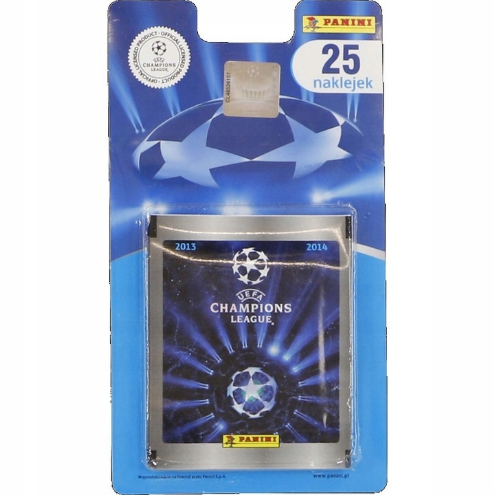 Panini PROMO Champions League blister 25 nakl. p40. PANINI