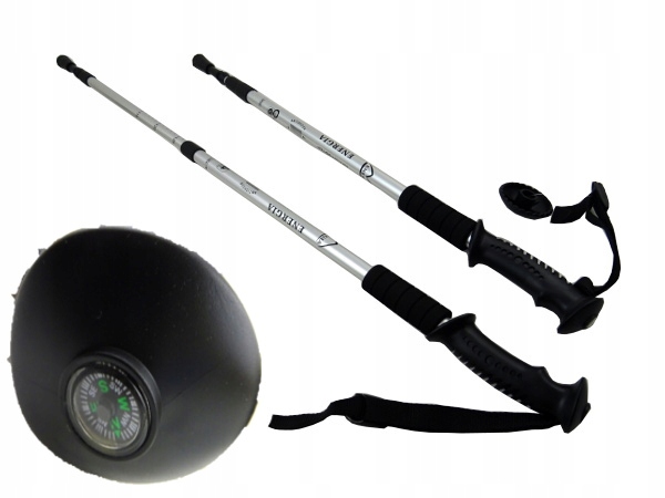 Kije trekkingowe Kijki z kompasem Nordic kijki