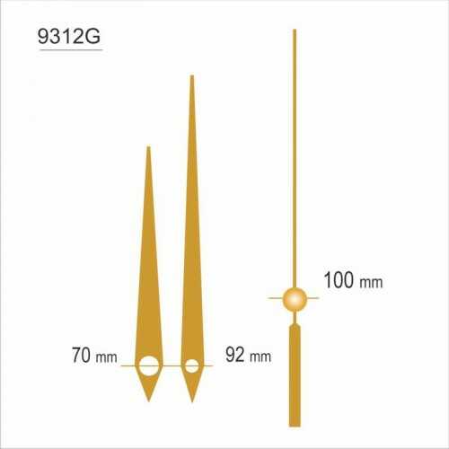 Komplet wskazówek YT9312/ złote