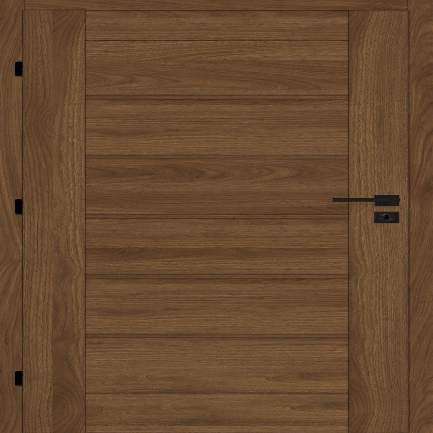 Drzwi wewnętrzne pełne Sangres 80 lewe orzech michigan Voster 5905515001083