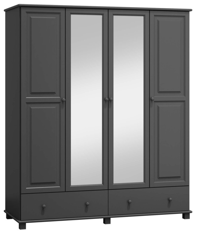 Szafa sosnowa 4D nr3 S180 szara