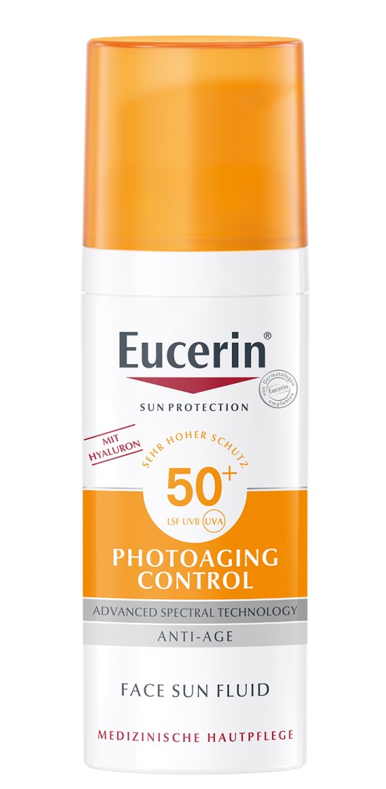 Фото - Крем і лосьйон Eucerin Photoaging Control SPF50+ Fluid ochronny przeciw fotostarzeniu się 