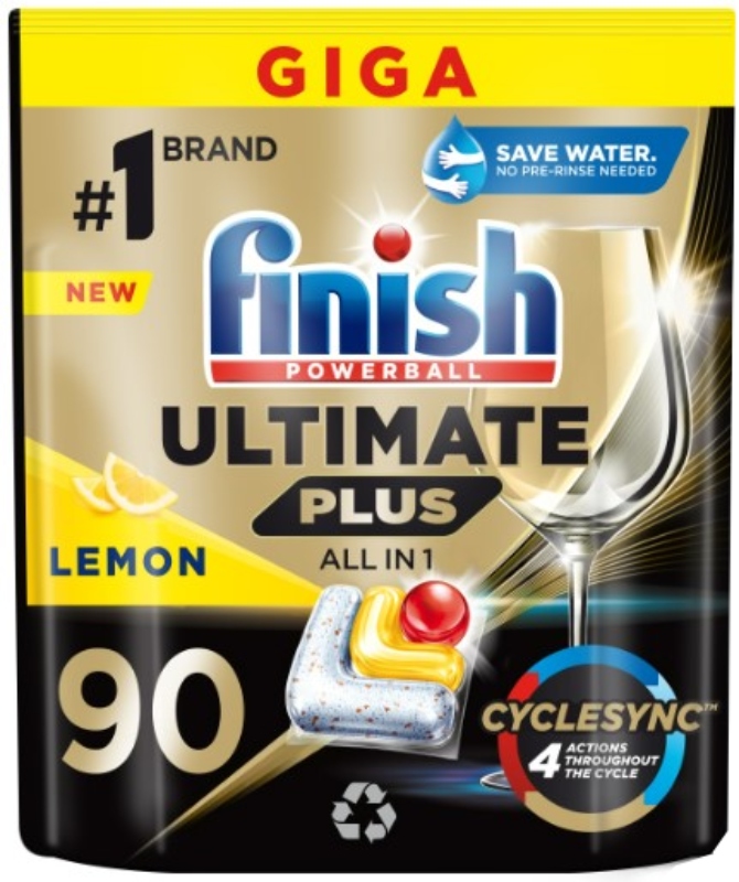 Finish - Kapsułki do zmywarki Ultimate Plus Lemon 90 szt.