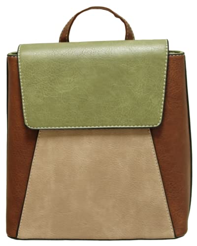 Envy Damski plecak Beth SAGE/TAN, M, Szałwia/opalenizna, Medium