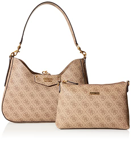 GUESS Eco Brenton torba na ramię 31 cm, Logo Latte, jeden rozmiar
