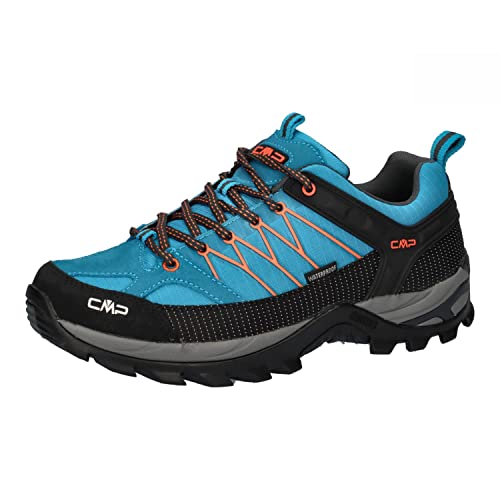 CMP Męskie buty Rigel Low Trekking Wp Walking Shoe, Reef-Flame, 40 EU, Reef Flame, 40 EU