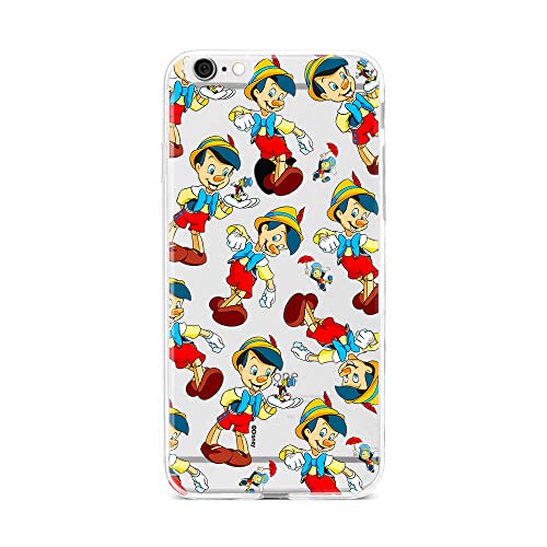 ERT GROUP etui na telefon Apple Iphone 6/6S, case oryginalny i oficjalnie licencjonowany przez Disney, wzór Pinocchio 002, optymalnie dopasowane, plecki z TPU częściowo przeźroczyste
