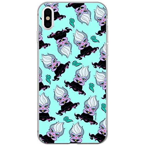 ERT GROUP etui na telefon Apple Iphone XS Max, case oryginalny i oficjalnie licencjonowany przez Disney, wzór Ursula 005, optymalnie dopasowane, plecki z TPU