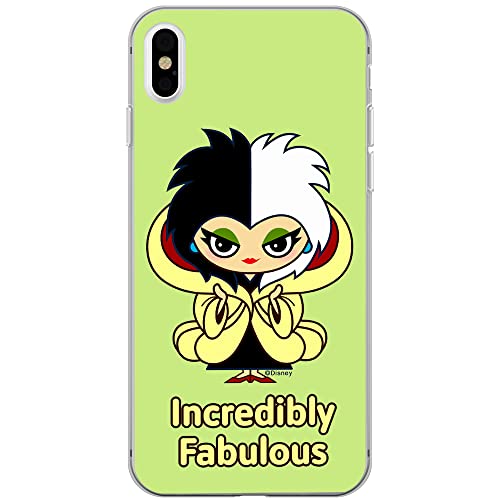 ERT GROUP etui na telefon Apple Iphone XS Max, case oryginalny i oficjalnie licencjonowany przez Disney, wzór Cruella 006, optymalnie dopasowane, plecki z TPU