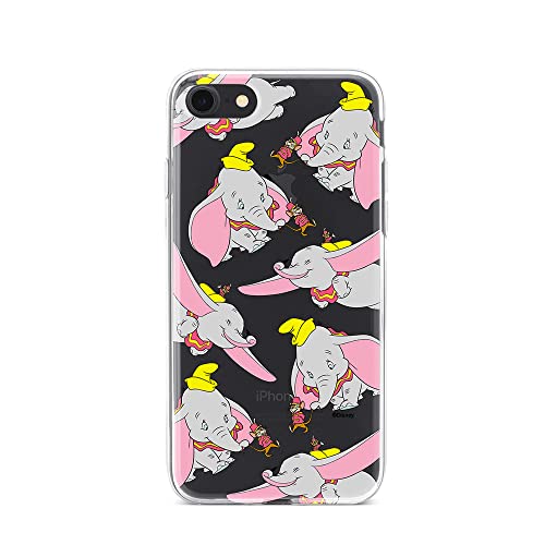 ERT GROUP etui na telefon Apple Iphone 7/8/ SE 2/ SE 3, case oryginalny i oficjalnie licencjonowany przez Disney, wzór Dumbo 016, optymalnie dopasowane, plecki z TPU częściowo przeźroczyste