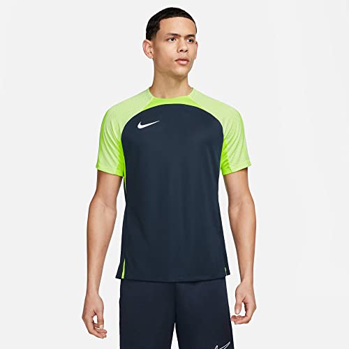 Nike Krótki rękaw Soccer Top M Nk Df Strk23 Top Ss, obsydian/Volt/White, DR2276-452, S