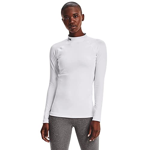 Under Armour Damska koszulka polo Ua Authentics Mockneck dla kobiet, termiczna koszulka do biegania z długim rękawem z technologią Anti-Odour