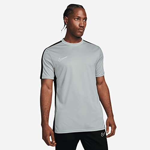 Nike Krótki rękaw Soccer Top M Nk Df Acd23 Top Ss, Wolf Grey/Black/White, DR1336-012, L