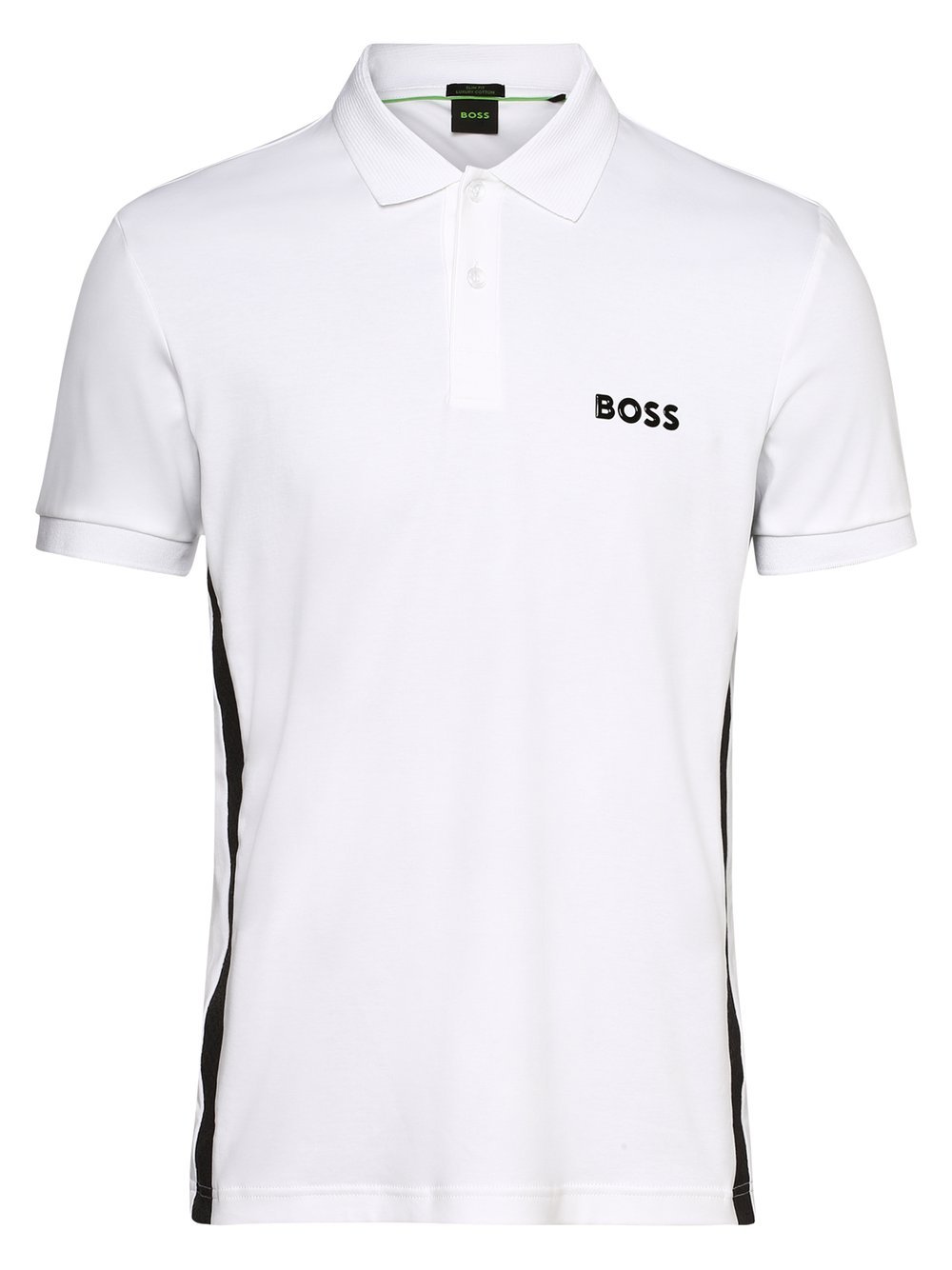 BOSS Green - Męska koszulka polo  Paule Mirror, biały