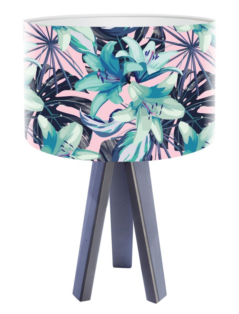 Macodesign Lampa biurkowa Tropikalna lilia mini-foto-418a, 60 W
