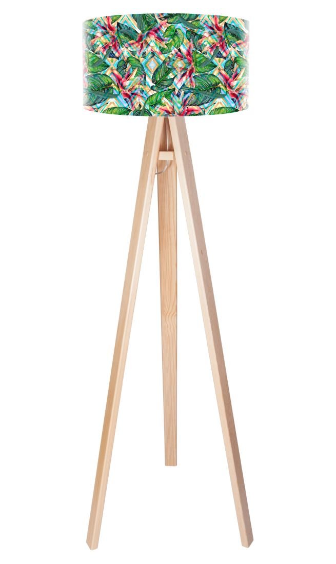 Macodesign Lampa podłogowa Tropikalna moranda tripod-foto-421p, 60 W