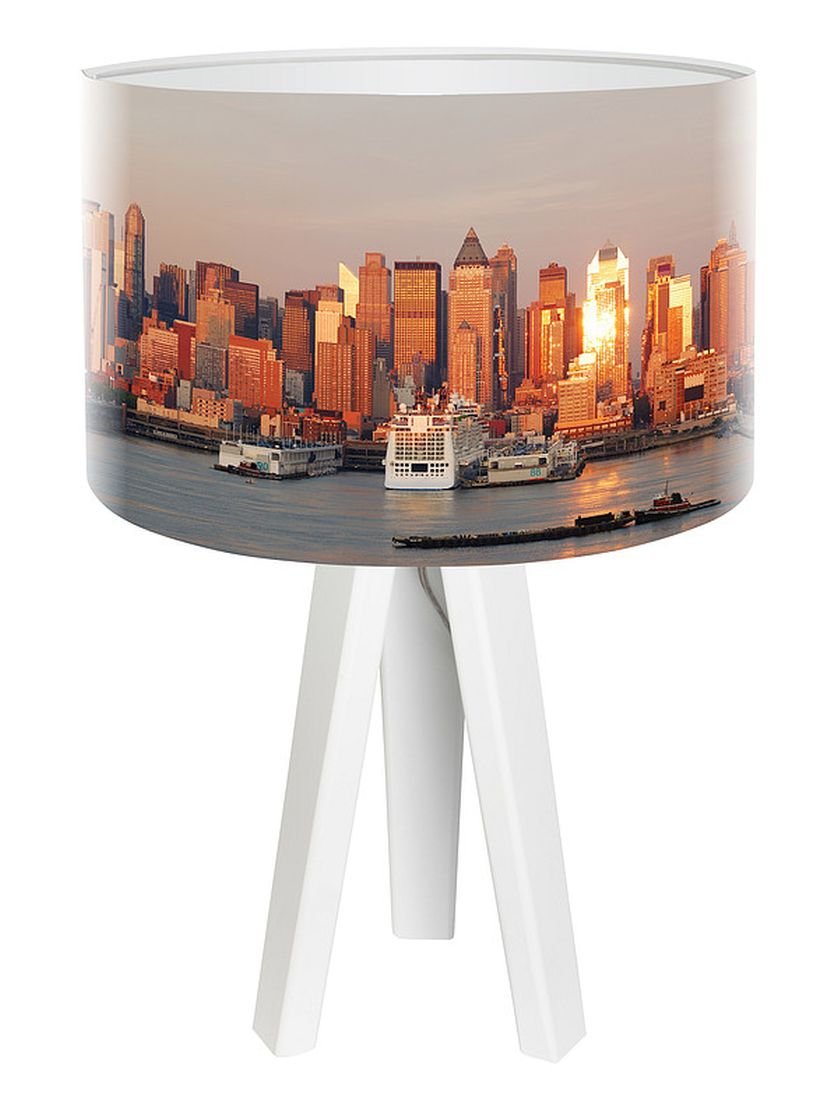 Macodesign Lampa biurkowa City o poranku mini-foto-017w, 60 W
