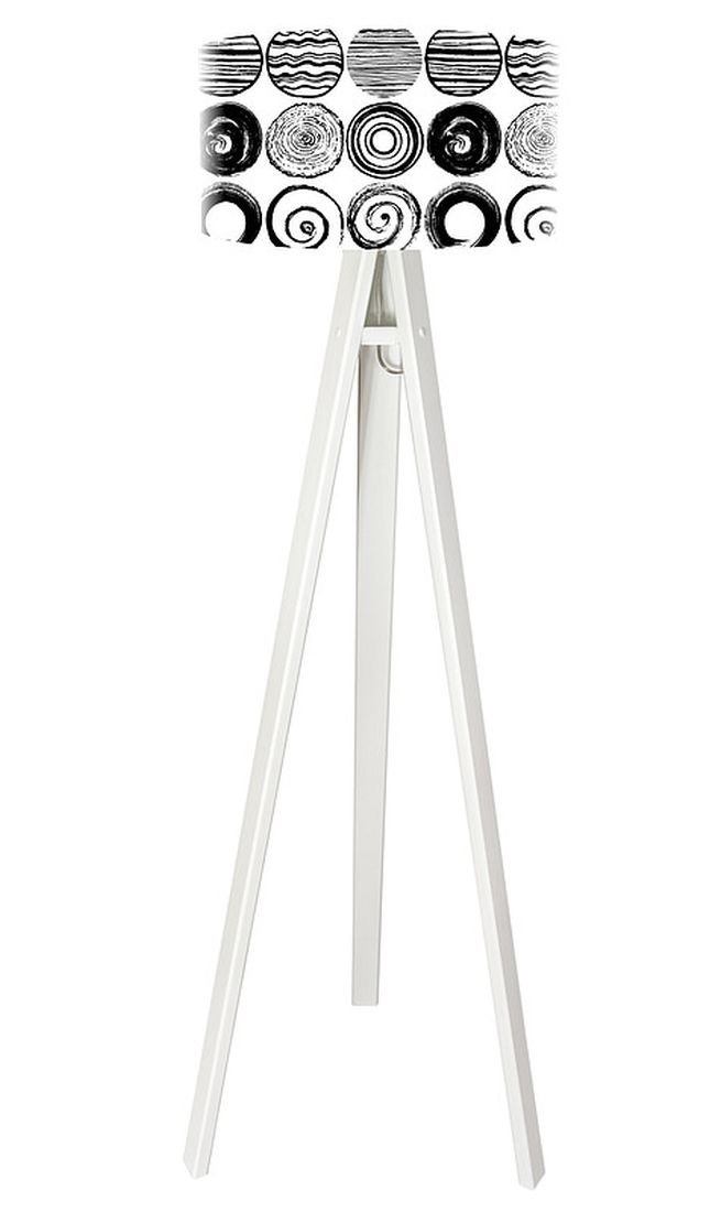 Macodesign Lampa podłogowa Zakręcone koła tripod-foto-344p-w, 60 W