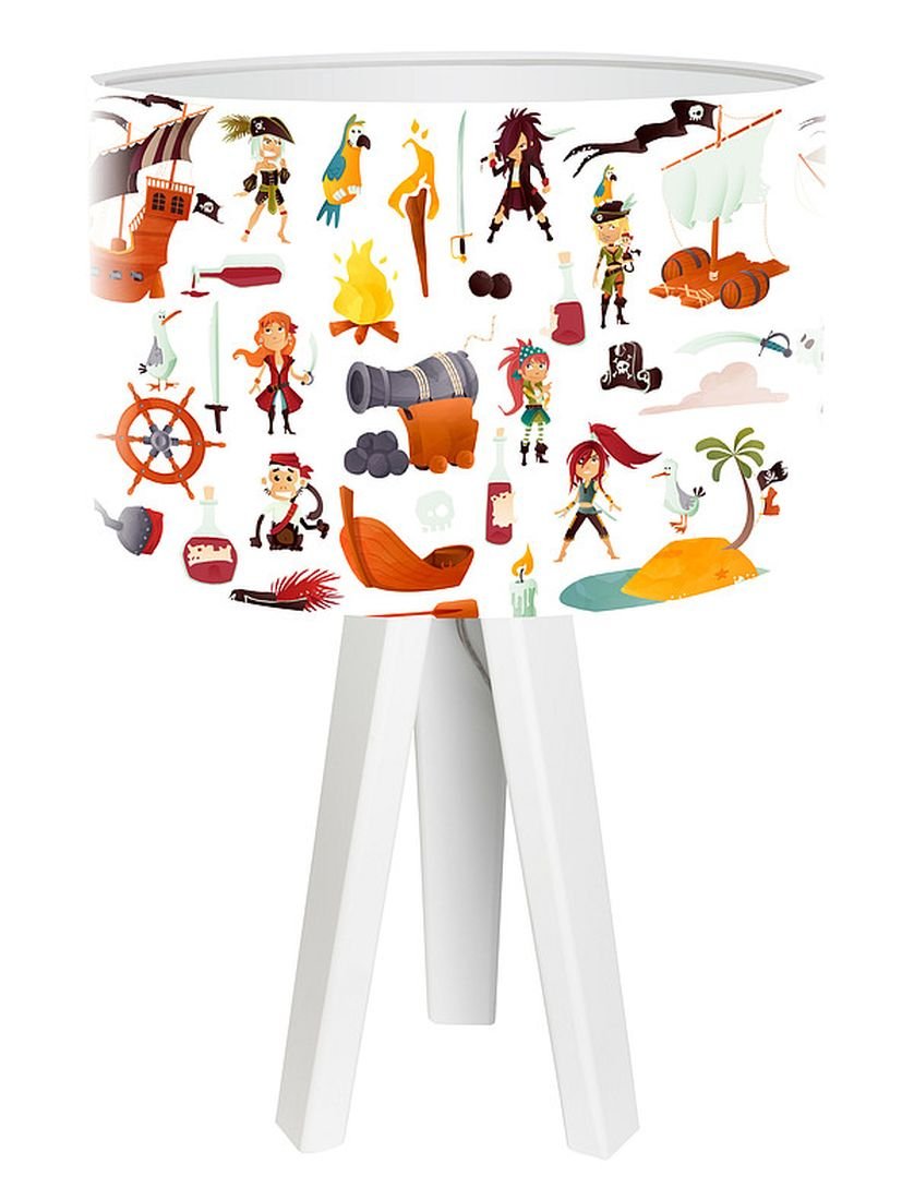 Macodesign Lampa biurkowa Statek piratów mini-foto-169w, 60 W