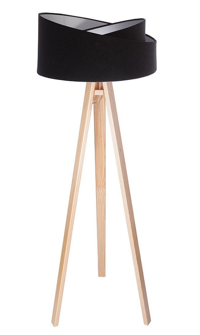 MacoDesing Lampa podłogowa MACODESING Galaxy Donna 060p-008, 60 W, czarno-srebrna