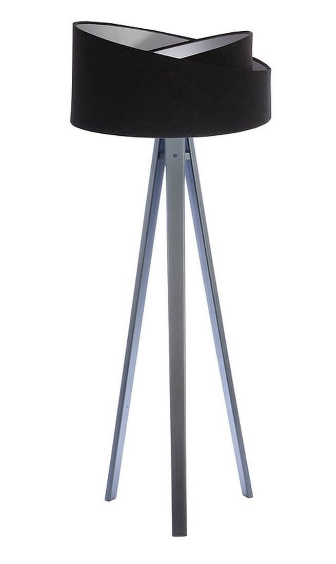MacoDesing Lampa podłogowa MACODESING Galaxy Donna 060p-008a, 60 W, czarno-srebrna