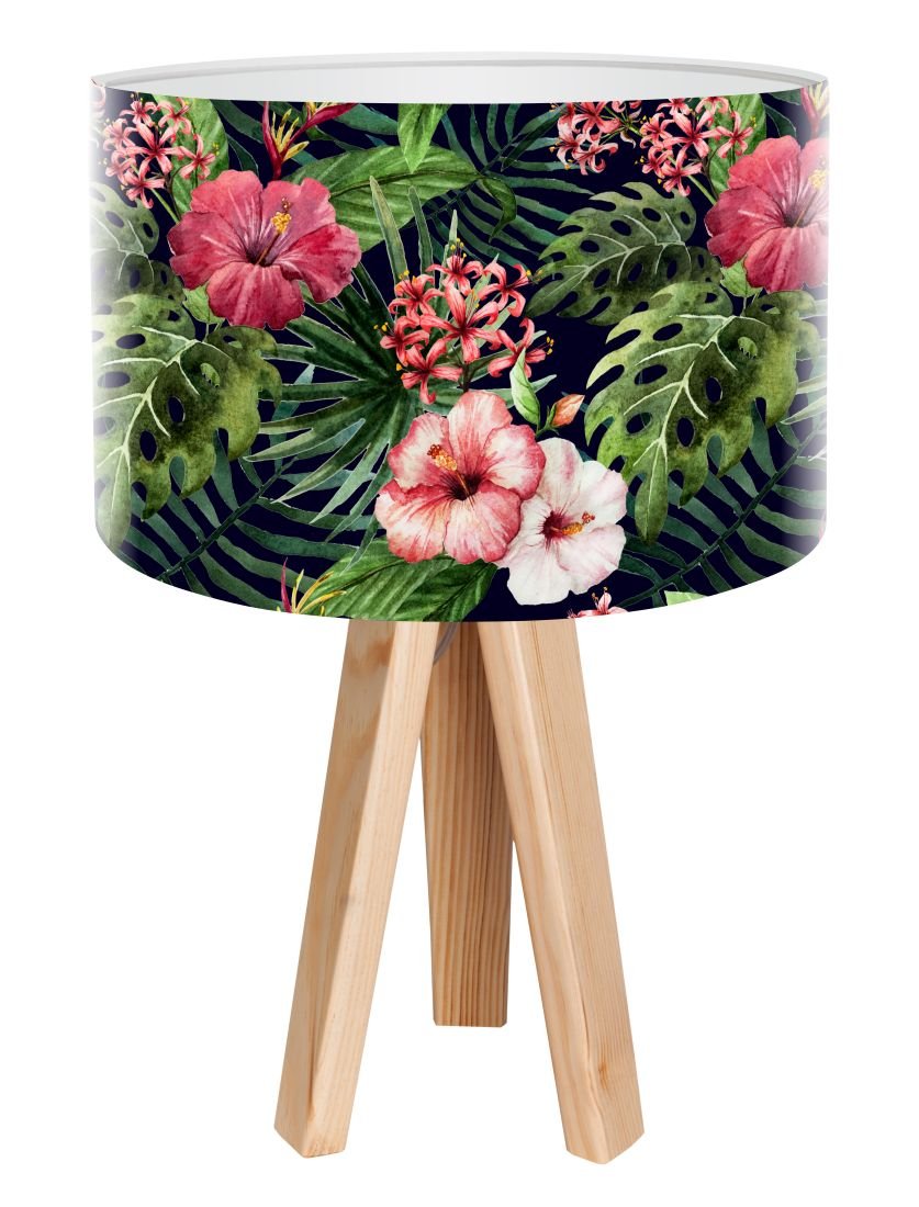 Macodesign Lampa biurkowa Czarna róża chińska mini-foto-424, 60 W