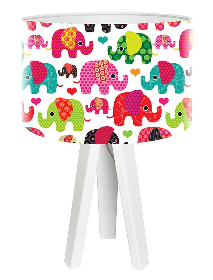 Macodesign Lampa biurkowa Kolorowe słoniki mini-foto-038w, 60 W