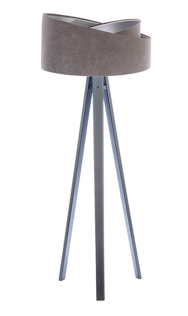 MacoDesing Lampa podłogowa MACODESING Galaxy Tanya 060p-013a, 60 W, szaro-srebrna