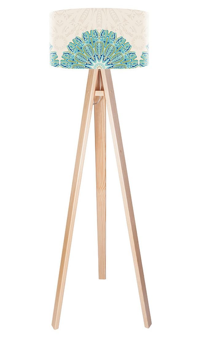 Macodesign Lampa podłogowa Mandala obfitości tripod-foto-224p, 60 W