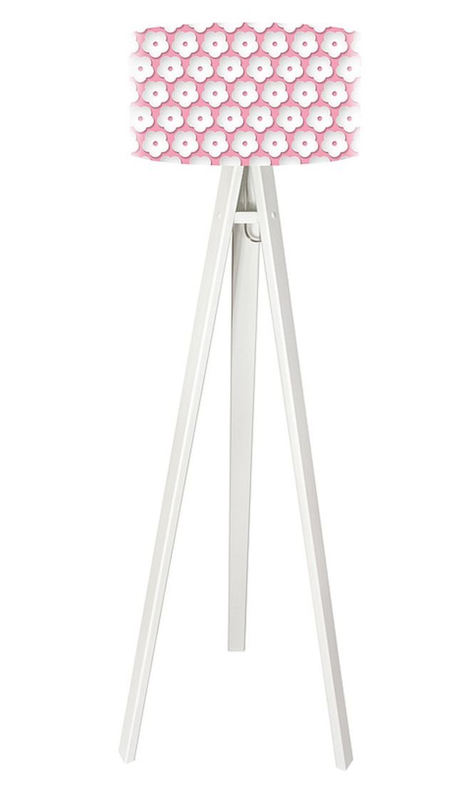 Macodesign Lampa podłogowa Dziewczęce kwiatuszki tripod-foto-248p-w, 60 W