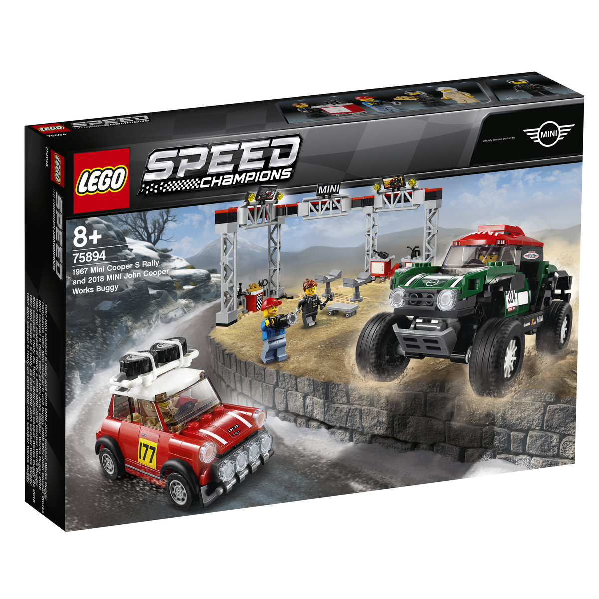 LEGO Speed Champions Mini Coopers S Rally and 2018 MINI John Cooper Works Buggy 75894