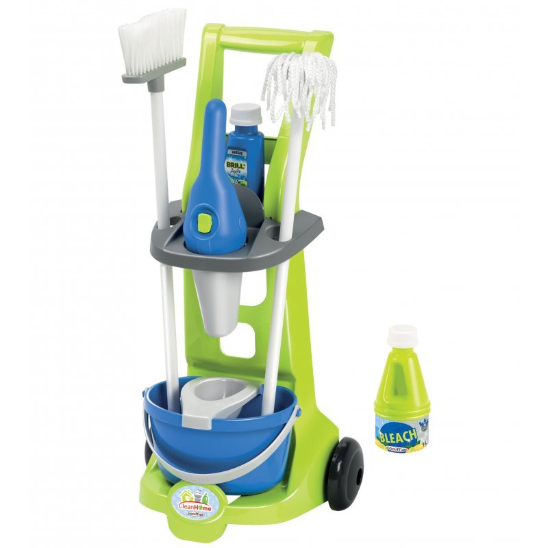 Ecoiffier Wózek Do Sprzątania + akcesoria Clean Home 8 elementów - wysyłka/odbiór osobisty w ciągu 24h 1769