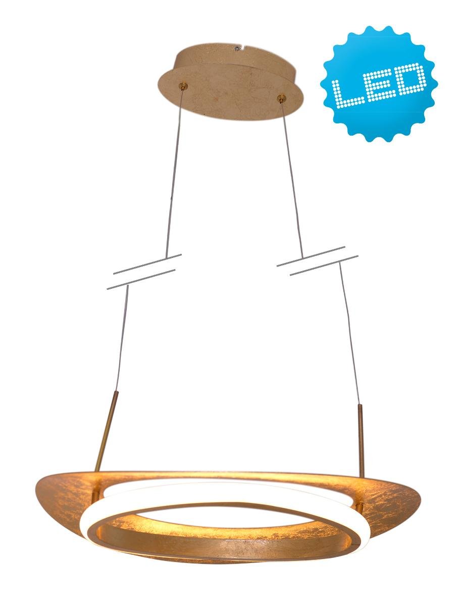 Nave LAMPA wisząca 7080058 metalowa OPRAWA zwis LED 10W owalny złoty 7080058